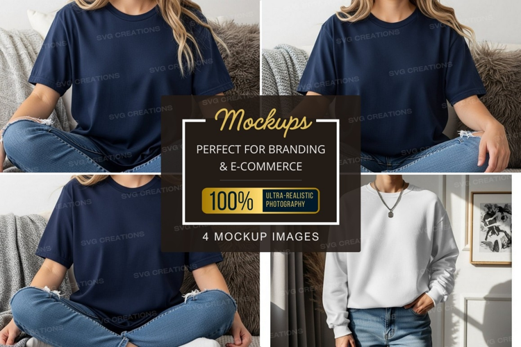 Casual t-shirt mockup