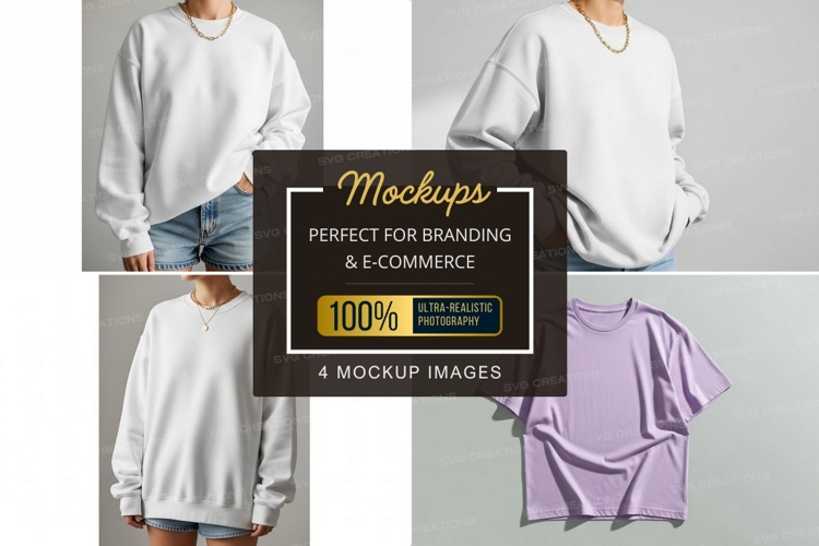 White Tshirt Mockup Image 8