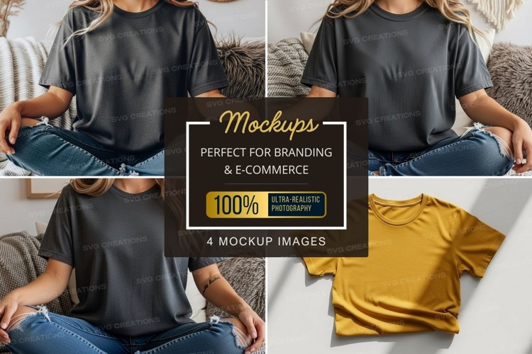 Casual t-shirt mockup