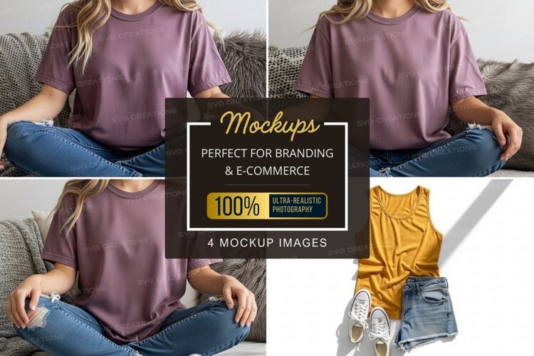 Casual t-shirt mockup example image 1
