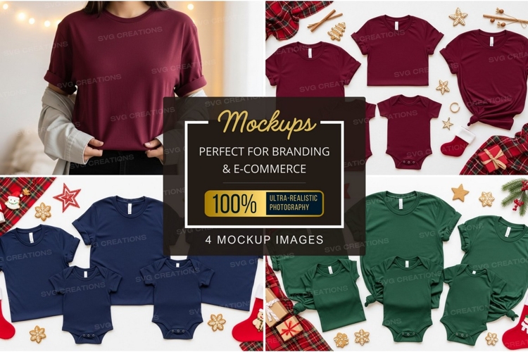 Holiday t-shirt mockup
