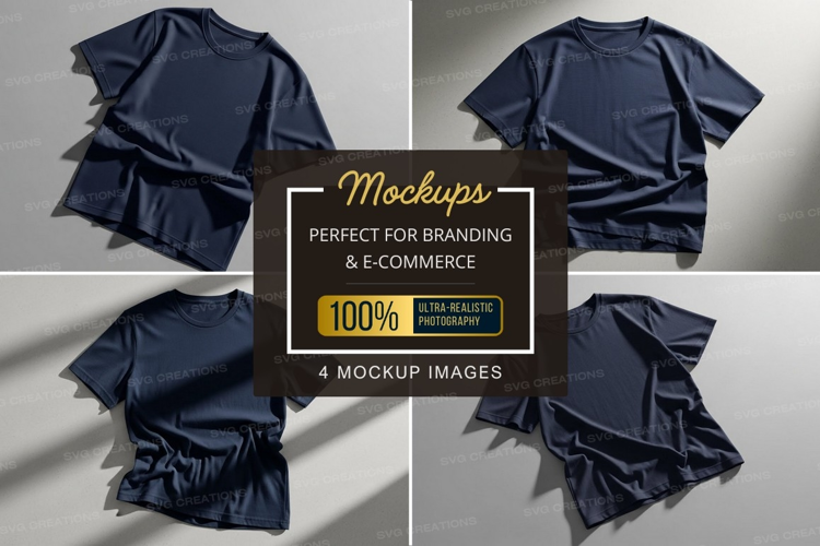Collection of t-shirt mockups