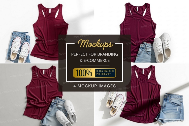 White Tshirt Mockup Image 6