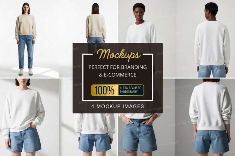 White Tshirt Mockup Image 24