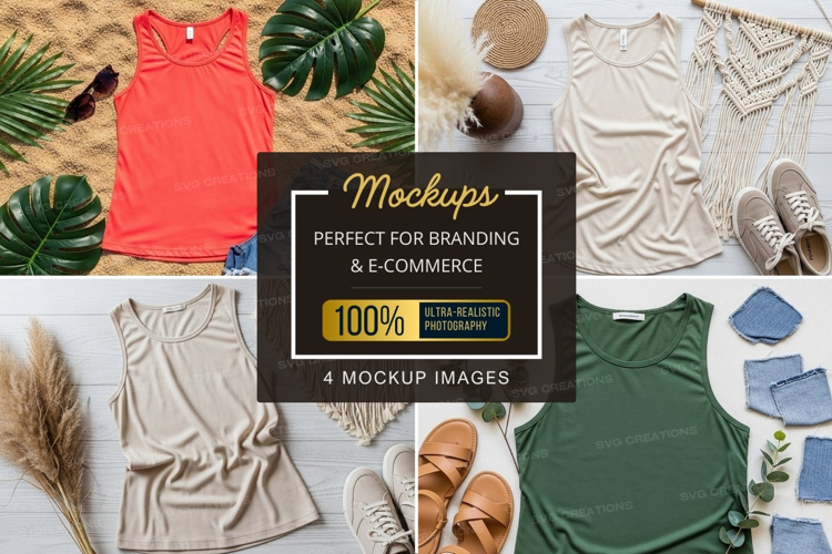 Summer fashion t-shirt mockup