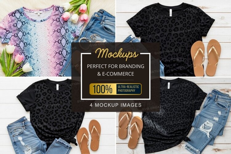 T-shirt mockup collection example image 1