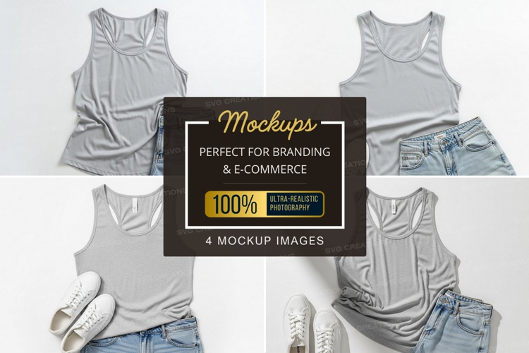 Casual summer outfit with gray tank top and denim shorts