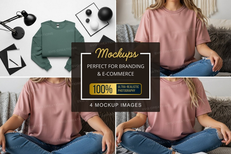Casual t-shirt mockup