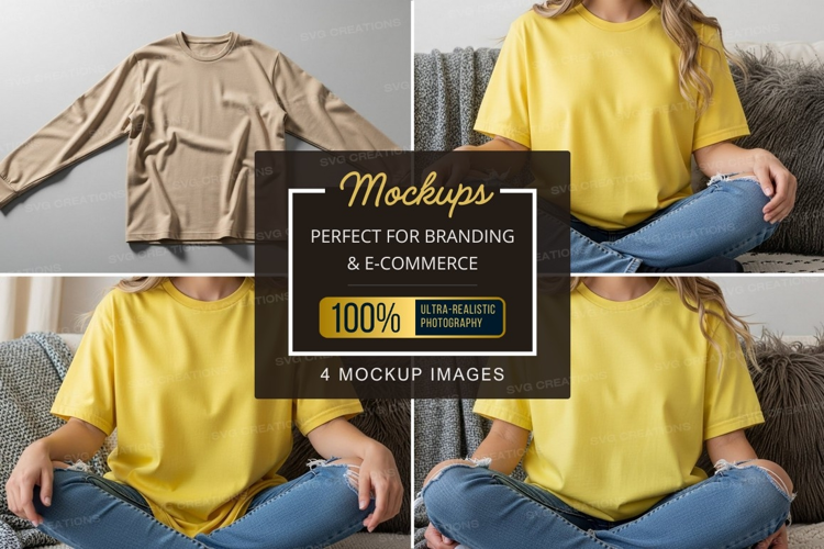 Casual t-shirt mockup