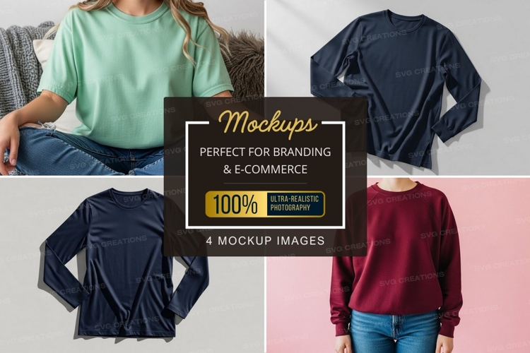 Black Tshirt Mockup Image 18