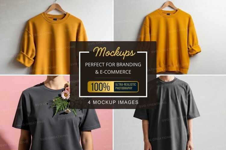 T-shirt mockup collection example image 1