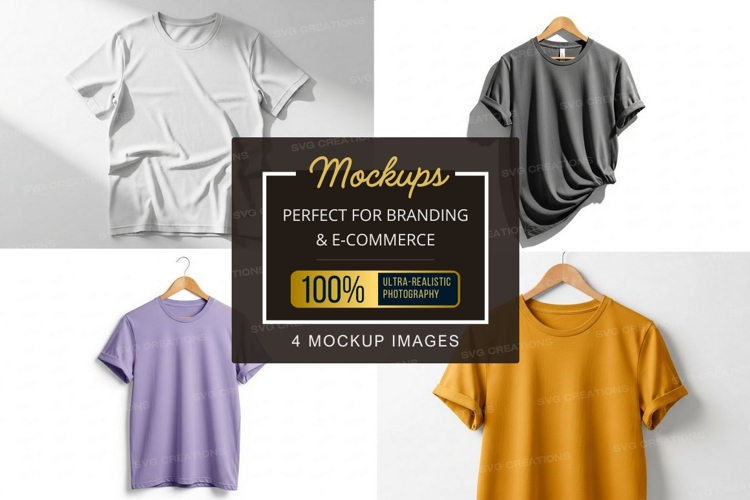 White Tshirt Mockup Image 18