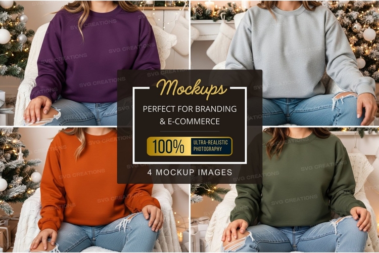 Cozy winter t-shirt mockup