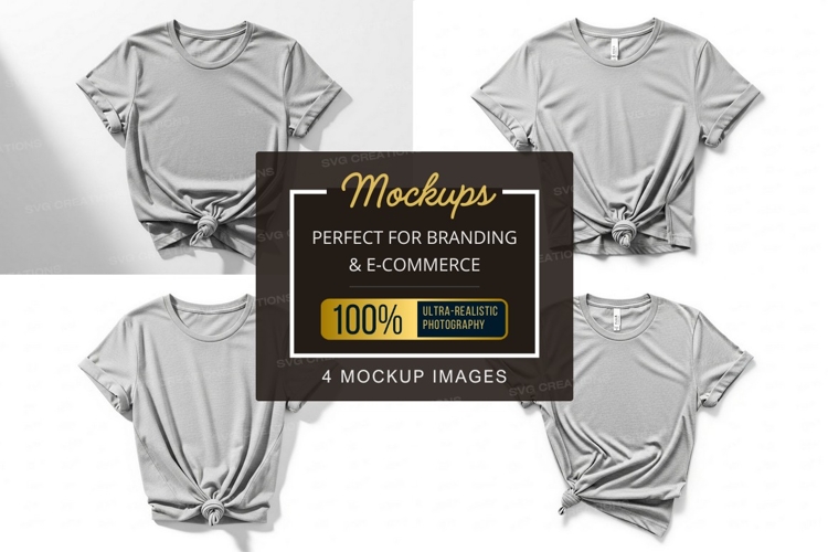 White Tshirt Mockup Image 23