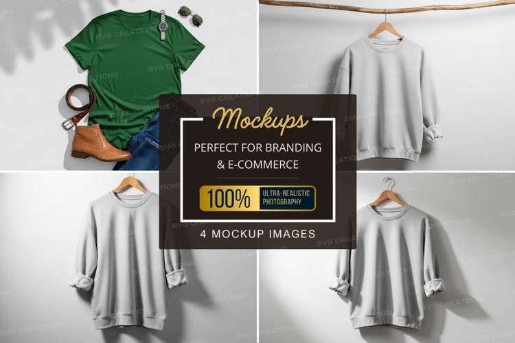 White Tshirt Mockup Image 15