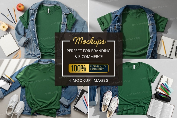 White Tshirt Mockup Image 17