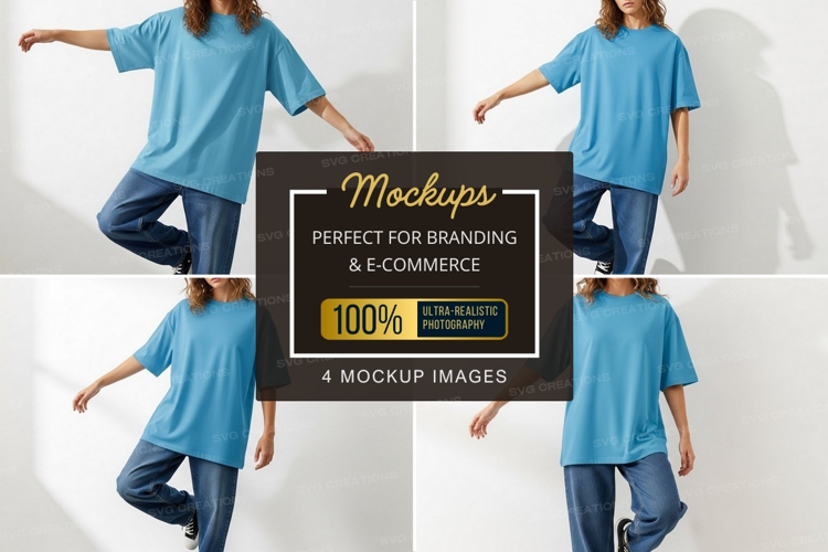 Dynamic t-shirt mockup