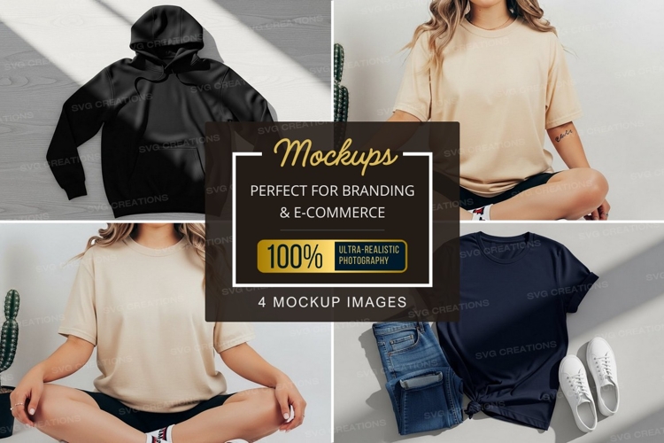 Casual and comfortable t-shirt mockup