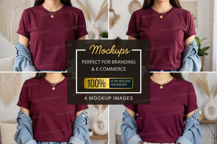 Casual t-shirt mockup