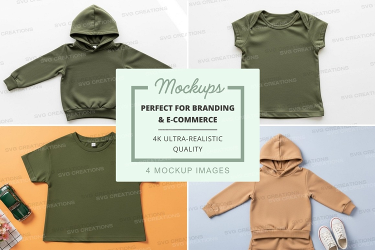 Mockup: kids' clothing collection