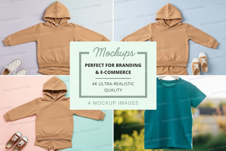 Mockup: kids' clothing collection