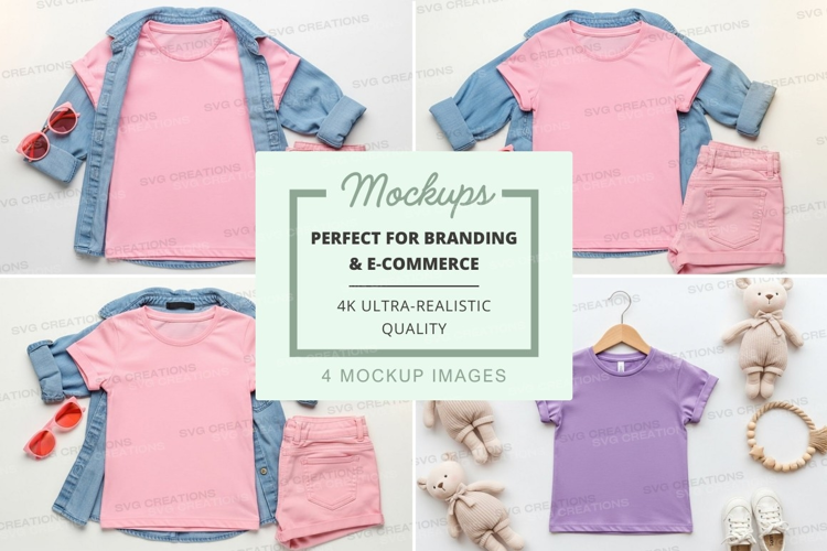 Mockup: kids' summer outfits