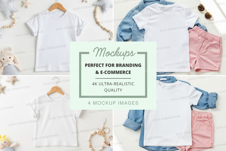 Mockup: children's clothing collection