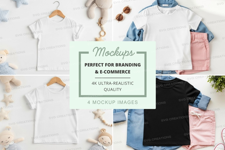 Mockup: kids clothing collection