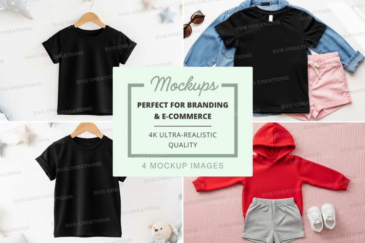 Mockup: kids clothing collection