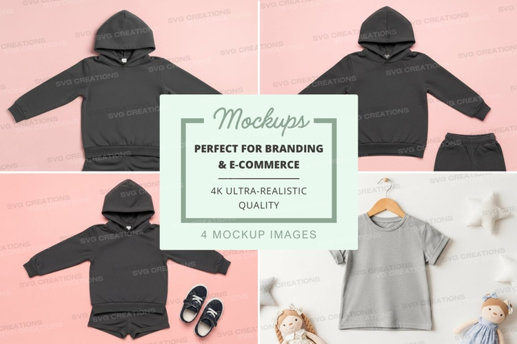 Mockup: kids' casual wear collection
