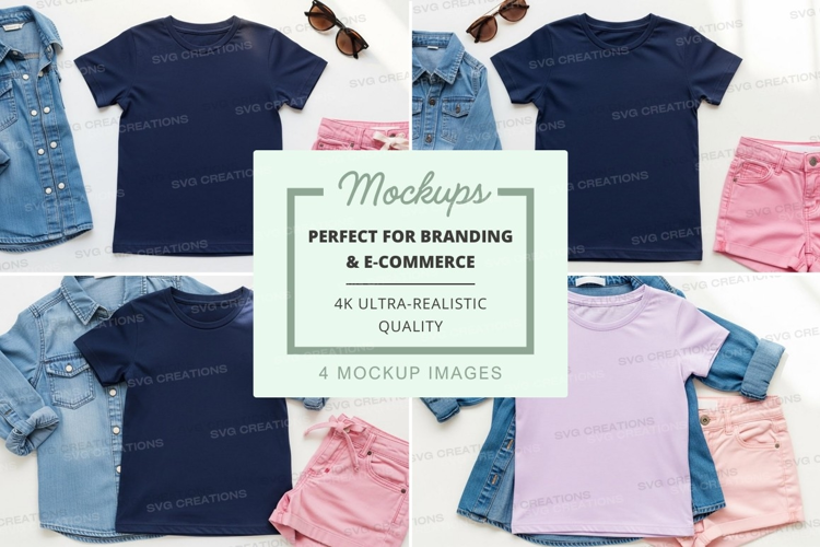 Mockup: kids' summer outfits