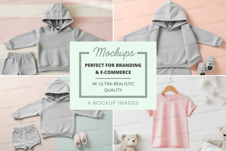 Mockup: adorable kids' clothing collection
