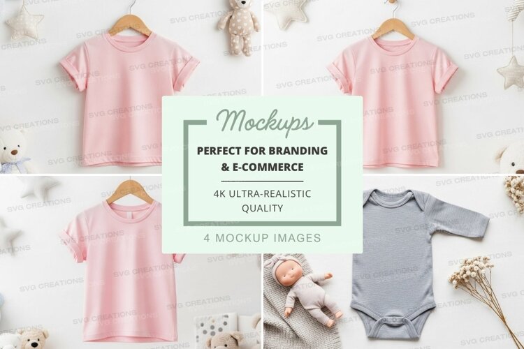 Mockup: baby clothing collection example image 1