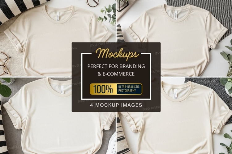 White Tshirt Mockup Image 18