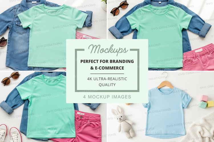 Mockup: kids' clothing outfit ideas