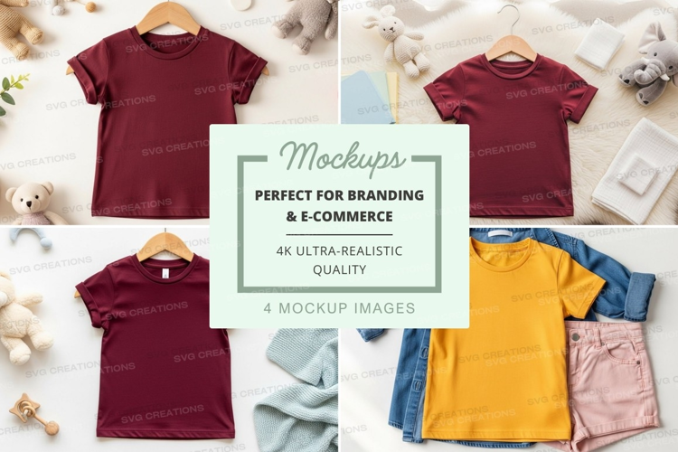 Mockup: children's clothing collection