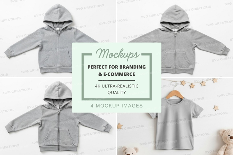 Mockup: kids' clothing collection