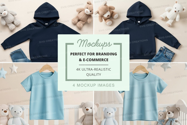 Mockup: kids' clothing collection