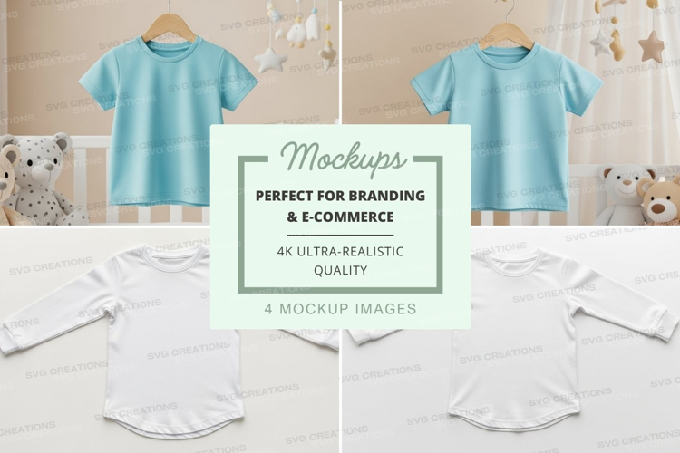 Mockup of children's clothing
