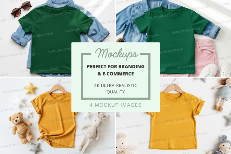 Mockup: kids' clothing collection