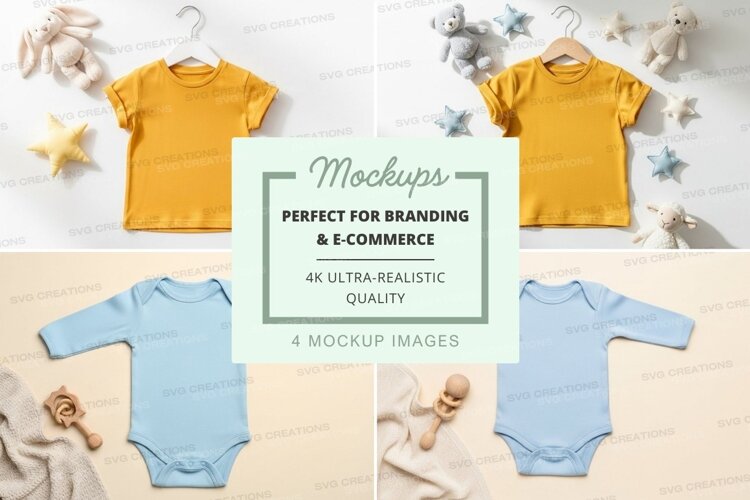 Mockup: baby clothing collection example image 1