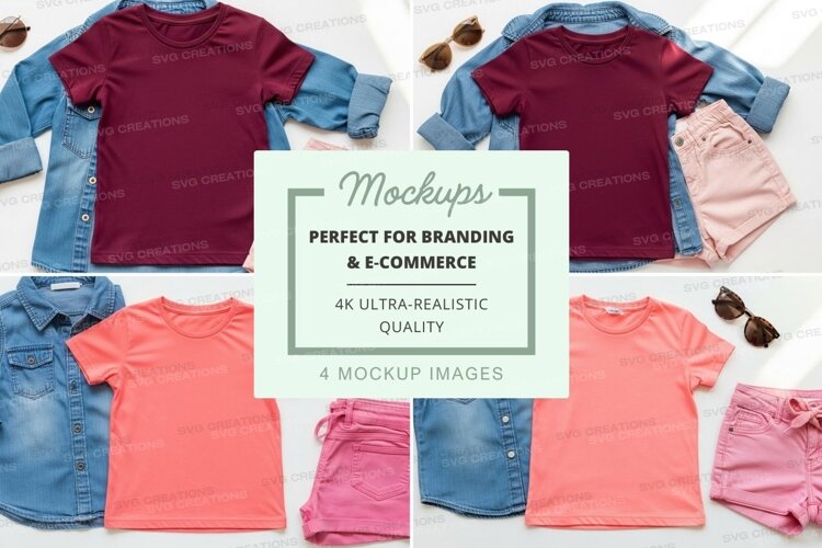 Mockup: kids' summer outfits example image 1