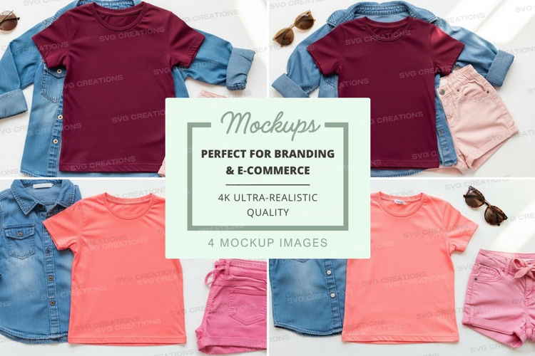 Mockup: kids' summer outfits
