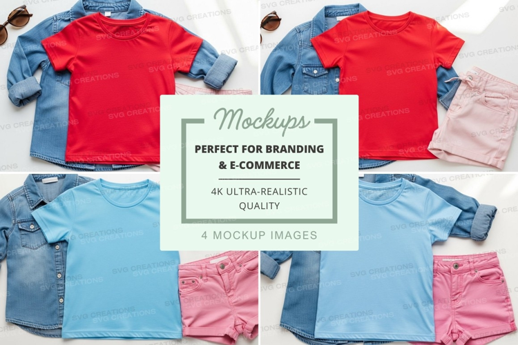 Mockup: kids' summer outfits