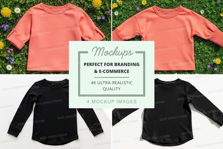 Black Tshirt Mockup Image 3