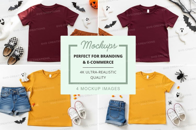 Mockup: kids' halloween outfits