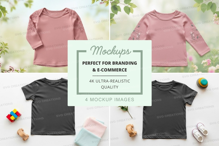 Mockup of children's clothing