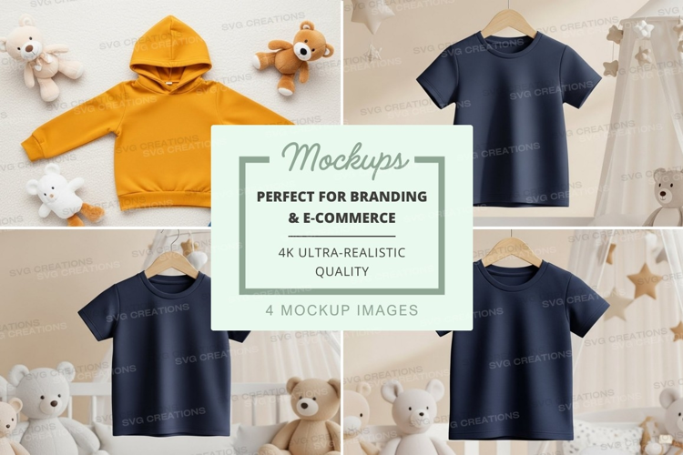 Mockup: children's clothing collection