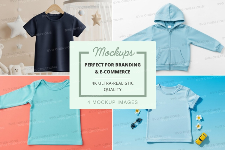 Mockup: children's clothing collection