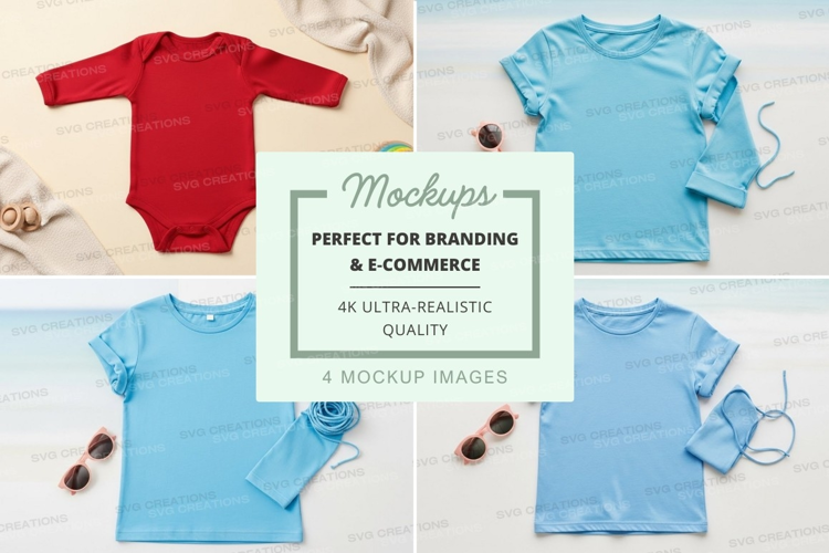 Mockup: baby and toddler clothing collection